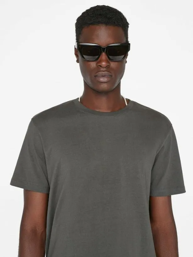 Frame FRAME Logo Tee In Charcoal Grey Charcoal Grey Men Tees Frame FRAME Logo Tee In Charcoal Grey Charcoal Grey Men Tees