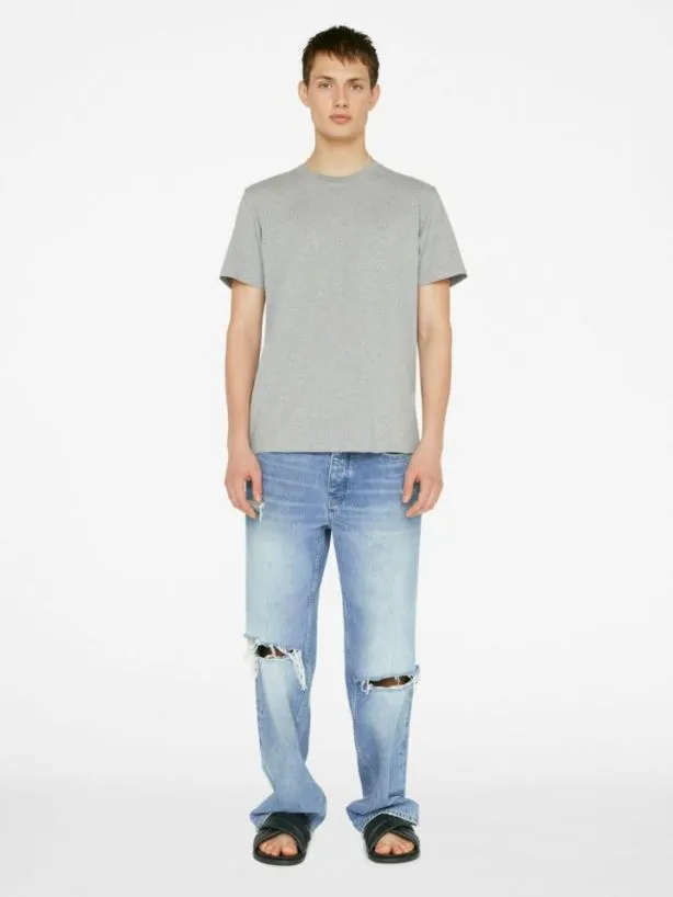 Frame FRAME Logo Tee In Gris Gris Men Tees Frame FRAME Logo Tee In Gris Gris Men Tees