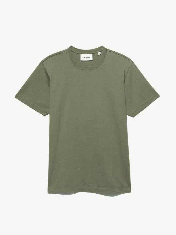 Frame FRAME Logo Tee In Khaki Green Khaki Green Men Tees
