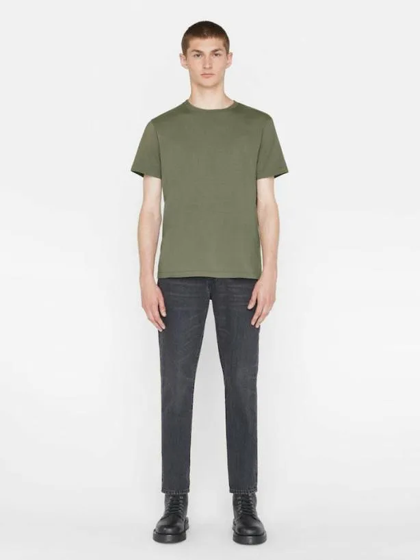 Frame FRAME Logo Tee In Khaki Green Khaki Green Men Tees Frame FRAME Logo Tee In Khaki Green Khaki Green Men Tees