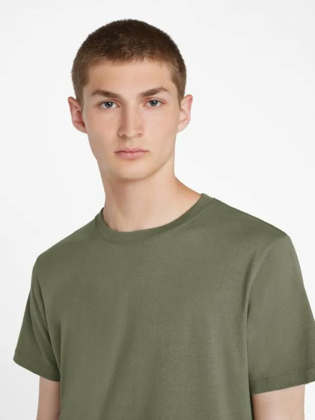 Frame FRAME Logo Tee In Khaki Green Khaki Green Men Tees Frame FRAME Logo Tee In Khaki Green Khaki Green Men Tees