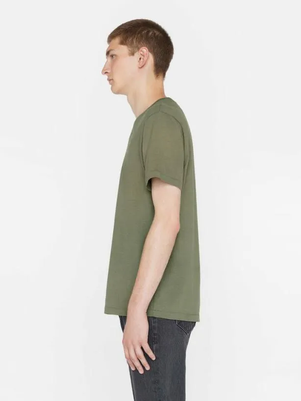 Frame FRAME Logo Tee In Khaki Green Khaki Green Men Tees Frame FRAME Logo Tee In Khaki Green Khaki Green Men Tees