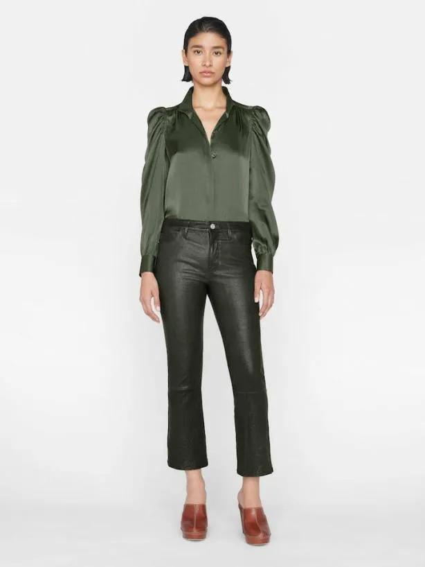 Frame Gillian Long Sleeve Top In Surplus Surplus Women Tops and Blouses Frame Gillian Long Sleeve Top In Surplus Surplus Women Tops and Blouses