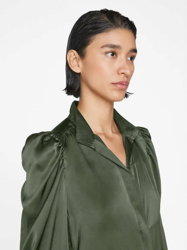 Frame Gillian Long Sleeve Top In Surplus Surplus Women Tops and Blouses Frame Gillian Long Sleeve Top In Surplus Surplus Women Tops and Blouses