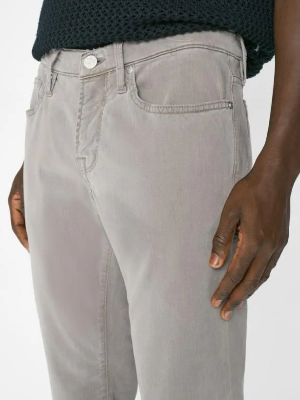 Frame L039Homme Slim Brushed Twill In Stone Grey Stone Grey Men Pants and Shorts Frame L039Homme Slim Brushed Twill In Stone Grey Stone Grey Men Pants and Shorts