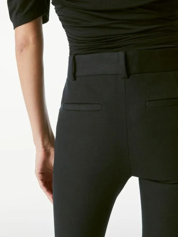 Frame Le Crop Mini Boot Trouser In Noir Noir Women Pants Frame Le Crop Mini Boot Trouser In Noir Noir Women Pants
