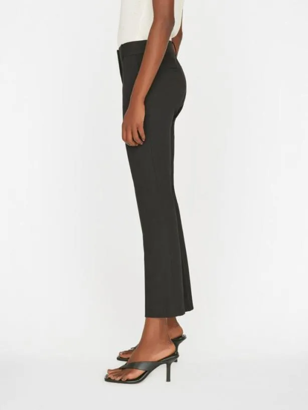 Frame Le Crop Mini Boot Trouser In Noir Noir Women Pants Frame Le Crop Mini Boot Trouser In Noir Noir Women Pants