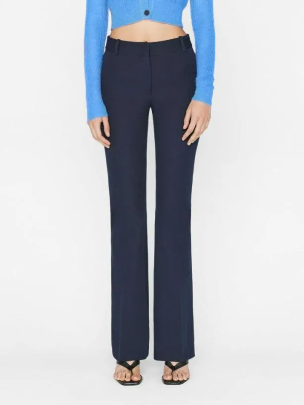 Frame Le High Flare Trouser In Navy Navy Women Pants
