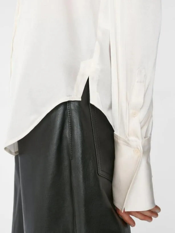 Frame The Standard Shirt In Off White Off White Women Tops and Blouses Frame The Standard Shirt In Off White Off White Women Tops and Blouses