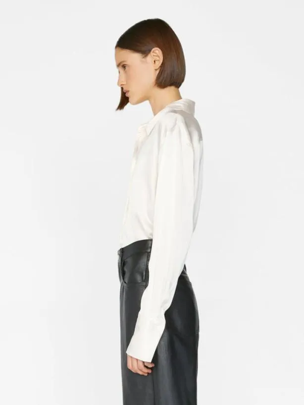 Frame The Standard Shirt In Off White Off White Women Tops and Blouses Frame The Standard Shirt In Off White Off White Women Tops and Blouses
