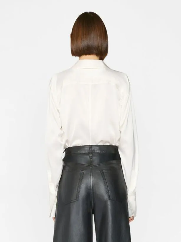 Frame The Standard Shirt In Off White Off White Women Tops and Blouses Frame The Standard Shirt In Off White Off White Women Tops and Blouses