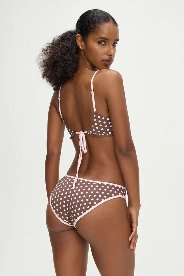 Frankies Bikinis Catalina Full Coverage Bikini Bottom Cocoa Dot Women Bikinis Frankies Bikinis Catalina Full Coverage Bikini Bottom Cocoa Dot Women Bikinis