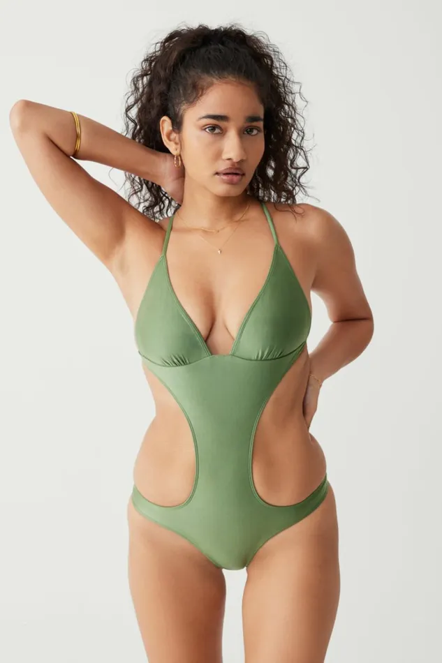 Frankies Bikinis Cruise Monokini One Piece Swimsuit Sea Moss Women One Pieces Frankies Bikinis Cruise Monokini One Piece Swimsuit Sea Moss Women One Pieces