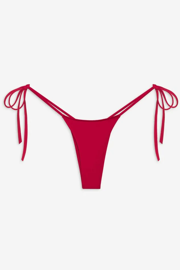 Frankies Bikinis Divine Skimpy Bikini Bottom True Red Women Forever Collection