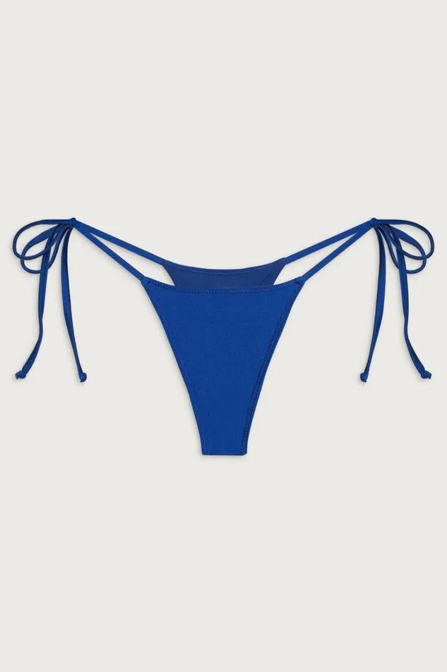Frankies Bikinis X DJERF AVENUE Divine Skimpy Bikini Bottom Deep Blue Women Bottoms
