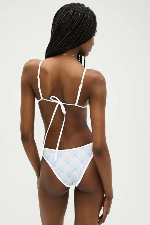 Frankies Bikinis X DJERF AVENUE Lumia Triangle Bikini Top Cottage Meadow Women Tops