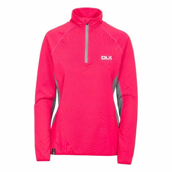 Frey DLX 12 Zip Long Sleeve Active Top Raspberry Women Trespass Gym and Sports Tops Frey DLX 12 Zip Long Sleeve Active Top Raspberry Women Trespass Gym and Sports Tops