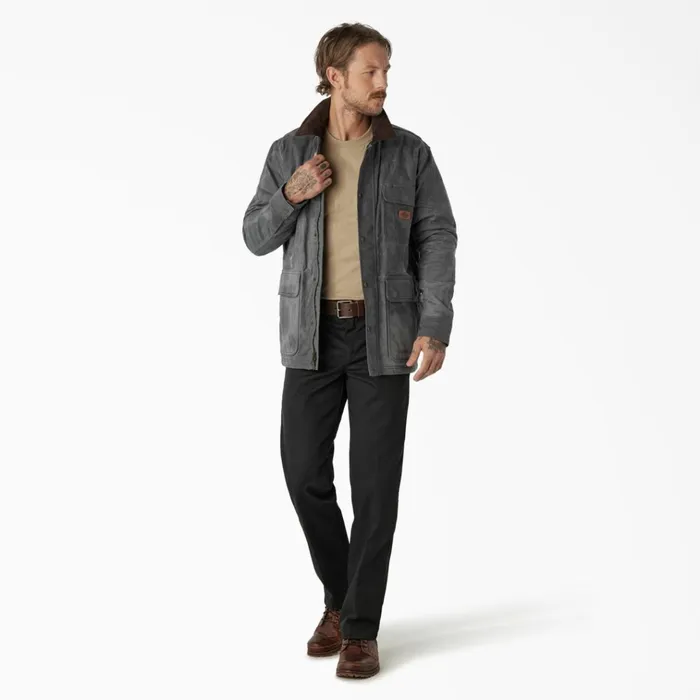 Fully Waxed Canvas Chore Coat Charcoal Gray Charcoal Gray ch Men Dickies Coats and Jackets Fully Waxed Canvas Chore Coat Charcoal Gray Charcoal Gray ch Men Dickies Coats and Jackets