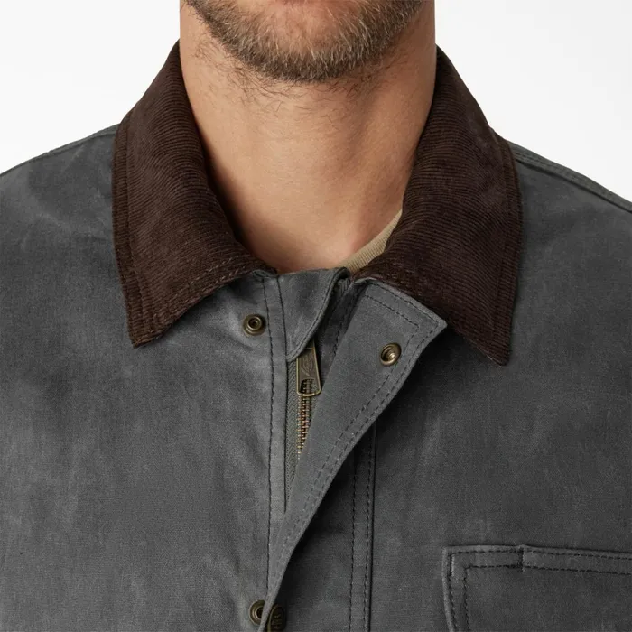 Fully Waxed Canvas Chore Coat Charcoal Gray Charcoal Gray ch Men Dickies Coats and Jackets Fully Waxed Canvas Chore Coat Charcoal Gray Charcoal Gray ch Men Dickies Coats and Jackets