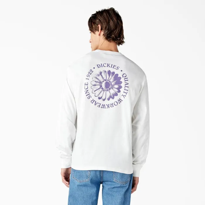 Garden Plain Graphic Long Sleeve TShirt White White wh Men Dickies TShirts