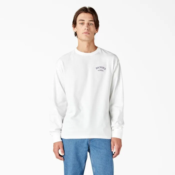 Garden Plain Graphic Long Sleeve TShirt White White wh Men Dickies TShirts Garden Plain Graphic Long Sleeve TShirt White White wh Men Dickies TShirts
