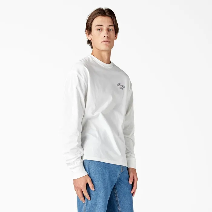 Garden Plain Graphic Long Sleeve TShirt White White wh Men Dickies TShirts Garden Plain Graphic Long Sleeve TShirt White White wh Men Dickies TShirts