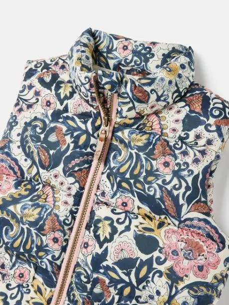 Gilets Girls Joules Paisley Print Showerproof Printed Padded Gilet