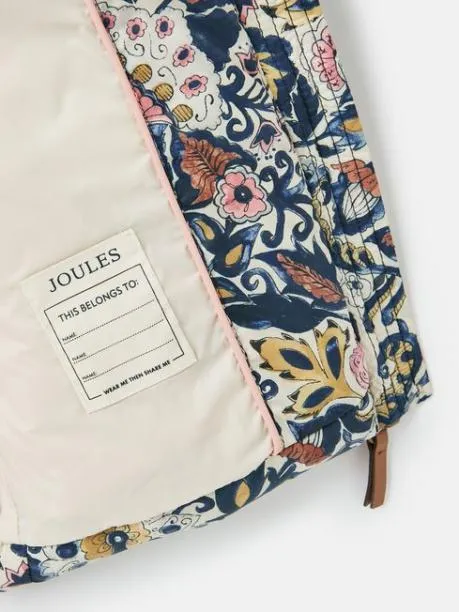 Gilets Girls Joules Paisley Print Showerproof Printed Padded Gilet