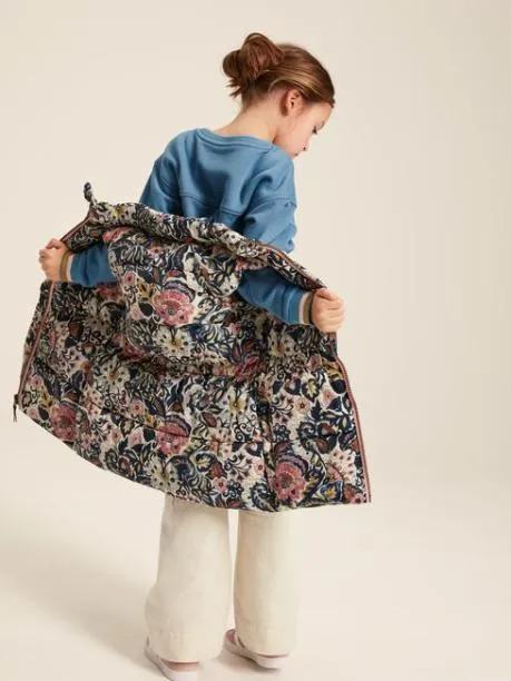 Gilets Girls Joules Paisley Print Showerproof Printed Padded Gilet