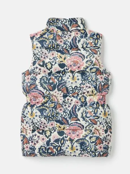 Gilets Girls Joules Paisley Print Showerproof Printed Padded Gilet