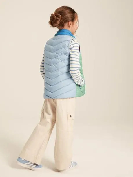 Gilets Girls Joules Pink Hotchpotch Showerproof Quilted Gilet