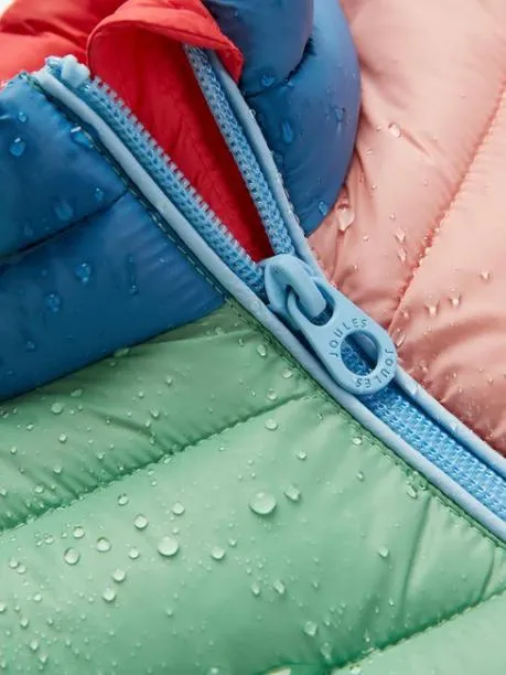 Gilets Girls Joules Pink Hotchpotch Showerproof Quilted Gilet