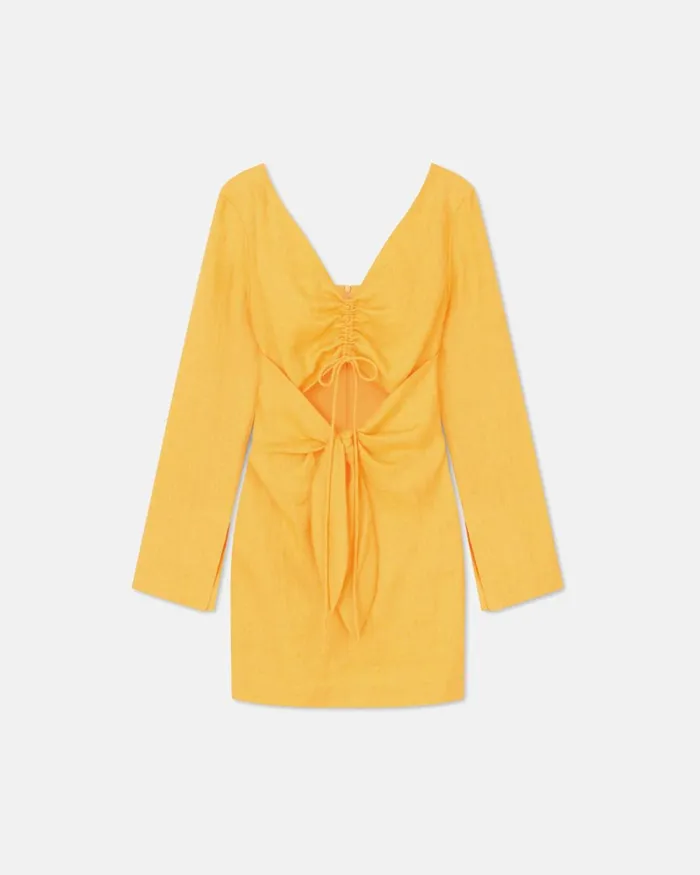 Gilia Orange Women Nanushka Dresses Gilia Orange Women Nanushka Dresses