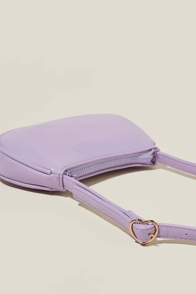 Girls Bags and Backpacks Cotton On Sadie Saddle Bag Lilac Dropheart