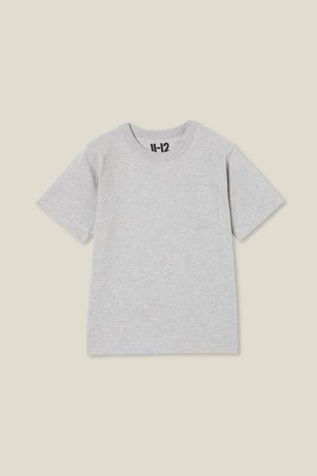 GirlsBoys Extended Sizes 1114 Cotton On The Eddy Essential Short Sleeve Tee Fog Grey Marle GirlsBoys Extended Sizes 1114 Cotton On The Eddy Essential Short Sleeve Tee Fog Grey Marle