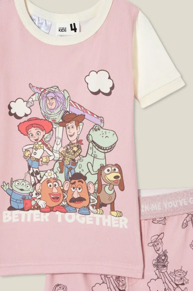 GirlsBoys Sleepwear Cotton On Harlow Super Soft Short Sleeve Pyjama Set License Lcn Dis Zephyrjessie and Toy Story Friends GirlsBoys Sleepwear Cotton On Harlow Super Soft Short Sleeve Pyjama Set License Lcn Dis Zephyrjessie and Toy Story Friends