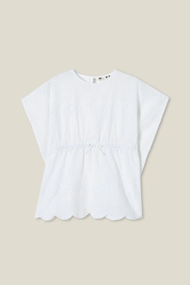 Girls Dresses Cotton On Beach Cover Up White