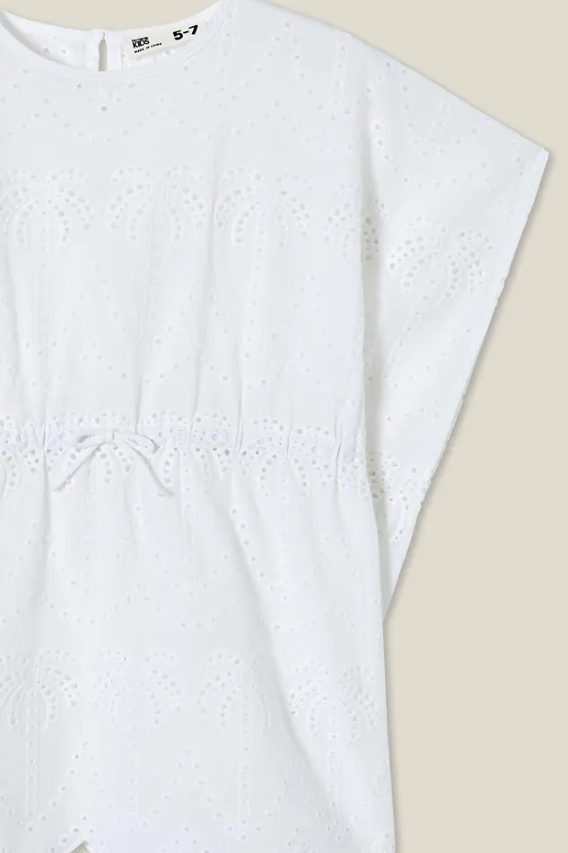 Girls Dresses Cotton On Beach Cover Up White