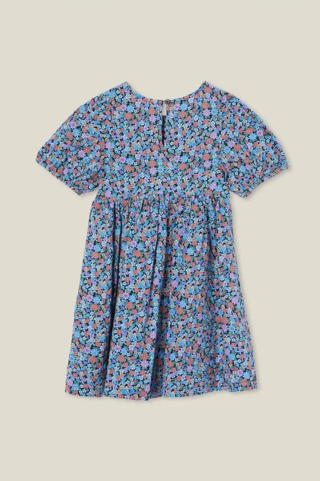 Girls Dresses Cotton On Billie Shirred Dress Phantomblair Ditsy Girls Dresses Cotton On Billie Shirred Dress Phantomblair Ditsy