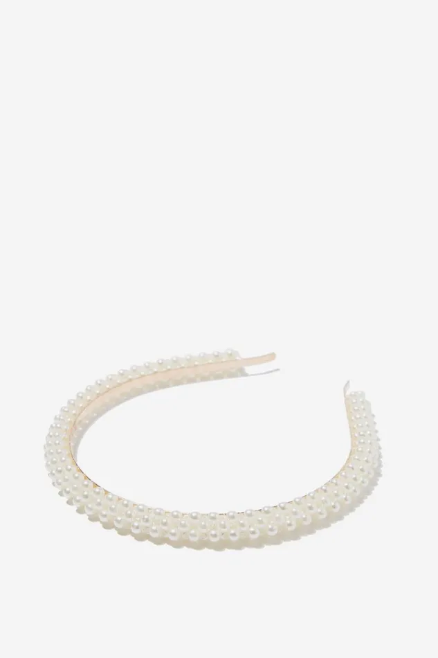Girls Hair Accessories Cotton On Luxe Headband Pearly