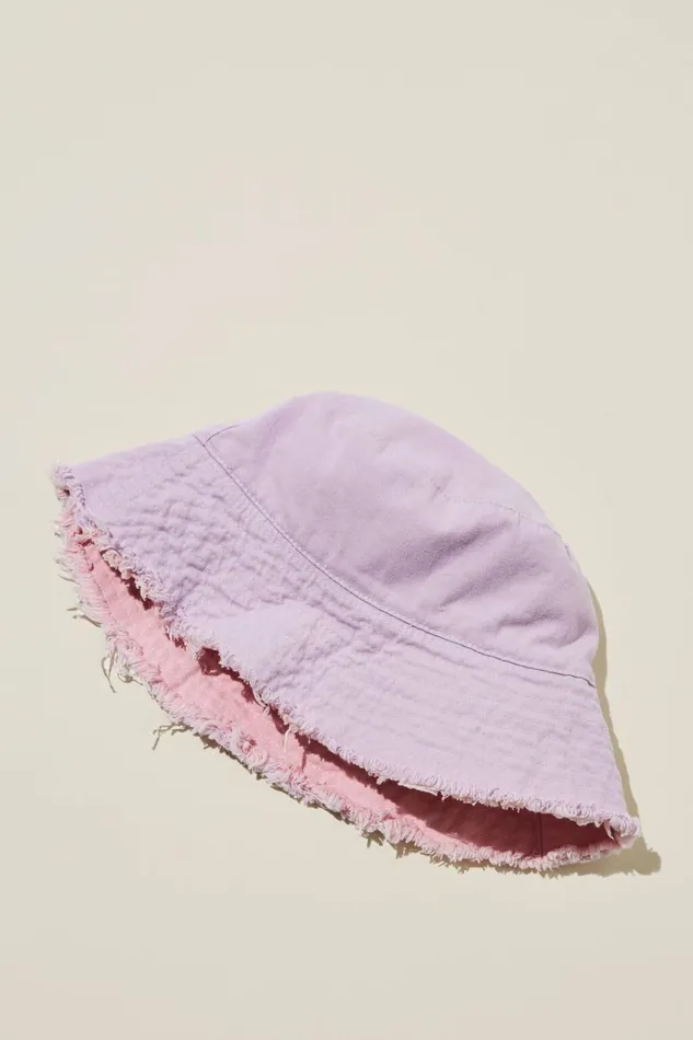 Girls Hats and Beanies Cotton On Kids Reversible Bucket Hat Blush Pinklilac Drop Girls Hats and Beanies Cotton On Kids Reversible Bucket Hat Blush Pinklilac Drop