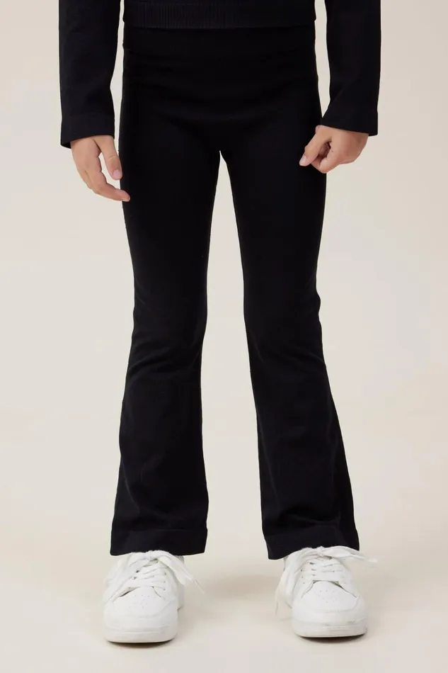 Girls Leggings Pants and Jeans Cotton On Lucia Active Flare Pant Black