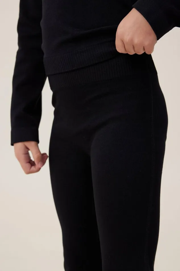 Girls Leggings Pants and Jeans Cotton On Lucia Active Flare Pant Black