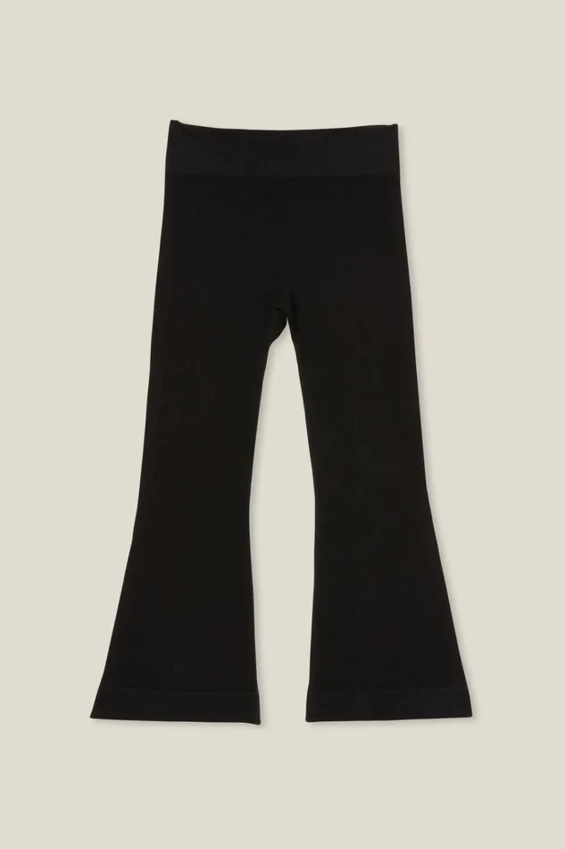 Girls Leggings Pants and Jeans Cotton On Lucia Active Flare Pant Black