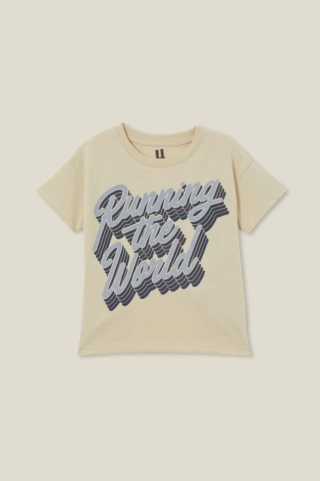 Girls Tops and TShirts Cotton On Poppy Short Sleeve Print Tee Rainy Dayrunning The World Girls Tops and TShirts Cotton On Poppy Short Sleeve Print Tee Rainy Dayrunning The World