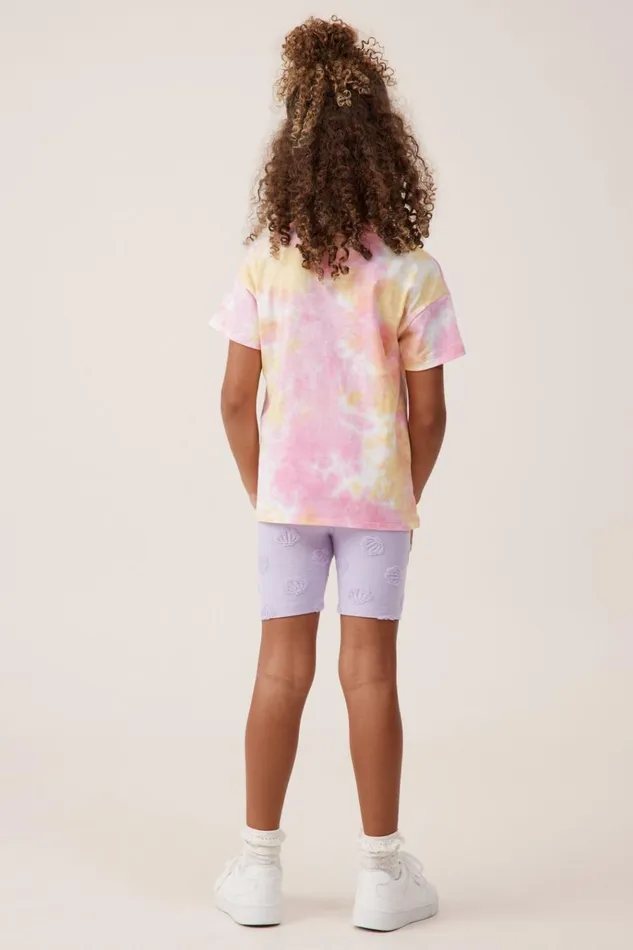 Girls Tops and TShirts Cotton On Poppy Short Sleeve Print Tee Tie Dyeshells Girls Tops and TShirts Cotton On Poppy Short Sleeve Print Tee Tie Dyeshells