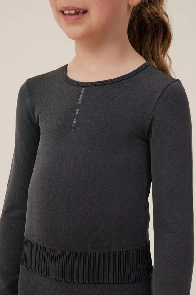 Girls Tops and TShirts Cotton On Summer Long Sleeve Top Phantom Wash