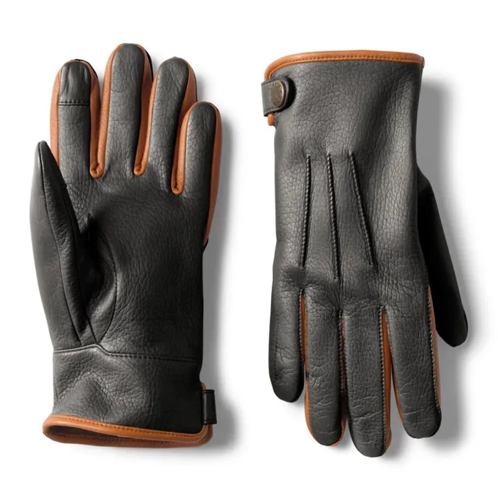 Gloves and Mittens Women Orvis Womens Dorset CashmereLined Leather Driving Gloves Black