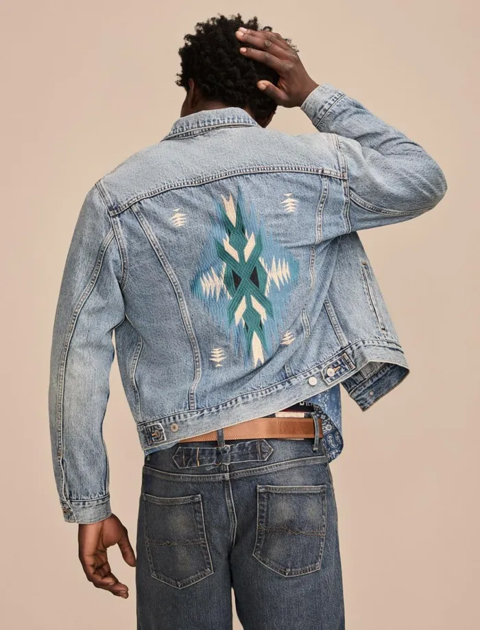 Gold Rush Frontier Jacket Native Blue Men Lucky Brand Jackets and Outerwear