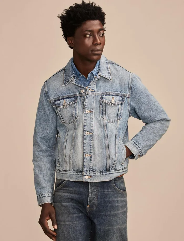 Gold Rush Frontier Jacket Native Blue Men Lucky Brand Jackets and Outerwear